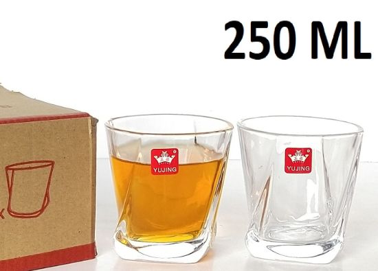 Picture of CK - Yujing 6 Pcs 250 Ml Whisky Glass In Col Box -CK30